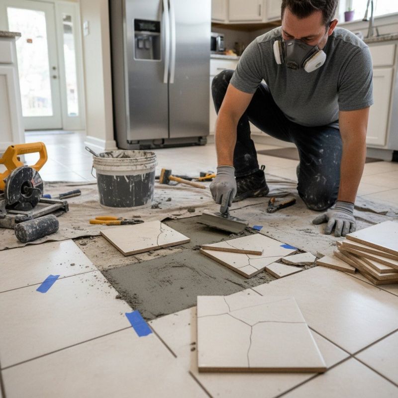 Kitchen Tile Repair